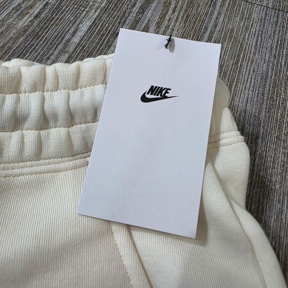 Nike Sportswear Tech Fleece Mid-Rise Joggers Ivory Women's Medium T FB8330-110 - Picture 6 of 14